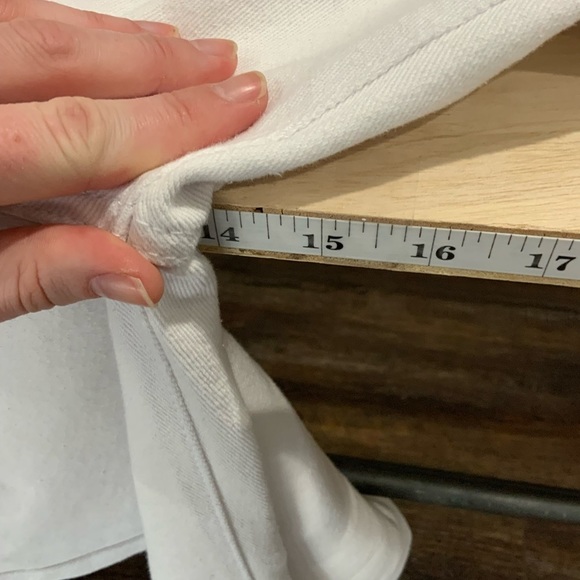 Revolve Superdown Lucy Crop Flare White Jeans B7 - Picture 12 of 13